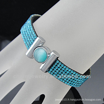 Vente chaude Bracelet Crystal Crystal de 6 rangs neuf